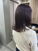 エニィ 錦糸町(enny) バーガンディ／赤茶／外ハネミディアム