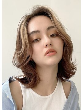 大人かわいい/20代30代/小顔ひし形/ボブ/切りっぱなしボブ
