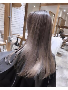 ヘアサロン エフ 渋谷(F) #バレイヤージュ #ブロンドベージュ #艶カラー