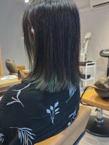 クラップス 弘明寺店(CLAPS)&nbsp;インナーカラー×グリーンカラー