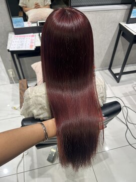 フォルテノエル 静岡鷹匠店(FORTE Noel) チェリーレッド/ブリーチカラー/ダブルカラー/暖色