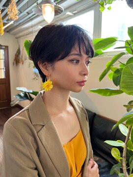 ジル ヘアデザイン ナンバ(JILL Hair Design NAMBA) ショート/マッシュショート//顔まわりカット/シアーカラー