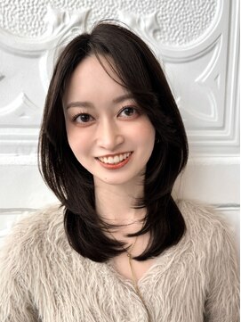 ガーデントウキョウ(GARDEN Tokyo) 【ミディアム/レイヤー/前髪なし/透明感カラー/顔周りカット】