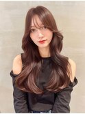 髪質改善トリートメントで叶う美髪ストレート　艶髪　前髪　