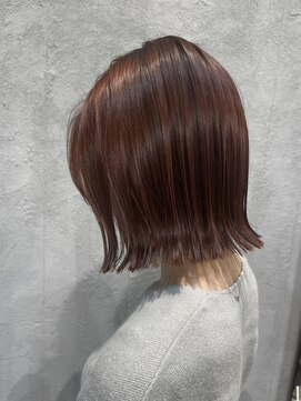 ヒール 大井町店(heel.OOI) 切りっぱなしボブボルドーカラー