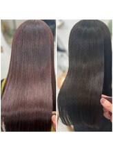 お客様から大好評の水素カラー☆業界初の高濃度水素でトリートメントではできない柔らかさが持続！