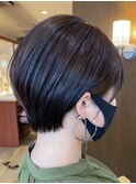 耳かけショートカット