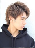 那覇/刈り上げセンターパート/波巻きツイストスパイラル