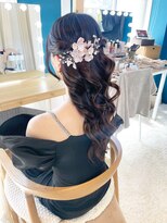 美容堂&nbsp;海外風ハーフアップ