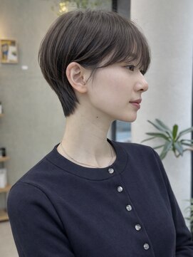 ミィ 浦和(mee) 透明感カラー ボブ 前髪 ショート カラー ブリーチ&カラー