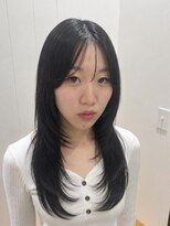 ビューバイネオリーブ 用賀店(Beau'r by neolive)&nbsp;ミディアムハッシュカットグレージュデザインカラー［用賀］