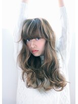 ナヌーク シブヤ(nanuk shibuya) 【nanuk】Aラインシルエットセミロング◇厚めバングラフウェーブ