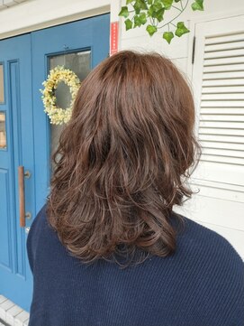 個室型美容室 グリーン(green) ふわっと揺れる朝楽パーマ