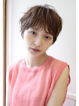 ビューバイネオリーブ 用賀店(Beau'r by neolive) クールショートピンクベージュネオウルフハイライトカラー用賀