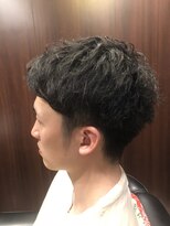 ヒロギンザ 青山店(HIRO GINZA)&nbsp;ツーブロックビジネスマン七三分けスタイル