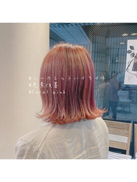 ティアラ 桜木町(TIARA) REAL SALON WORK～コーラルピンク／色素改善