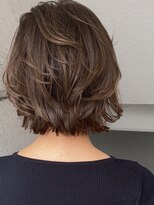 サードバイローラン(THiRD by ROULAND) デジタルパーマミニウルフテラコッタくすみブルー20代30代40代