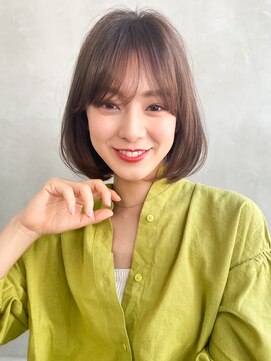 エイミー(Aimee) Aimee 町田 ニュアンスボブ×ココアベージュ