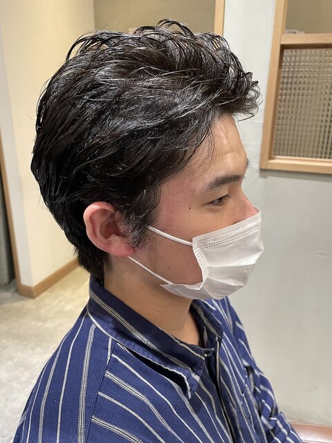 ジョニーデップ風ヘアスタイル