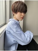 マッシュ/ショート/ペールベージュ/美髪