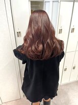 ユーフォリア 渋谷グランデ(Euphoria SHIBUYA GRANDE) 暖色系ピンクブラウンカラー　ふんわりカール