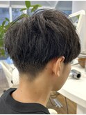 MEN'S HAIR  センターパート ツイストスパイラル コンマヘア