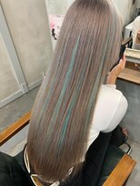 ルフレ 新宿本店2nd(Reflet) ハイライト/プルエクステ/アイスブルー