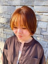 ブラン(Le BLANC)&nbsp;【下地　由美】前髪インナーカラーオレンジ