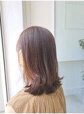 ヌーディーカラー/小顔ひし形/髪質改善/簡単スタイリング