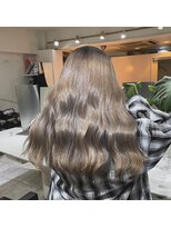 ブレンド 渋谷(BLend)&nbsp;ハイライトカラーマチルダボブインナーグレージュ前髪