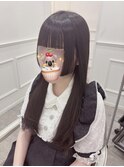 ぱっつん前髪×太め姫カット＊まゆ