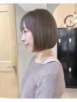 ローレン(LOREN)&nbsp;ミルクティーベージュぷつっとボブケアブリーチ 梅田