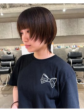 カフ(CAF) CAF松本/ショートウルフ/ダークトーンカラー/心斎橋