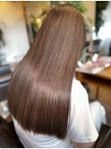 【オリーブベージュ】サラ艶/ロングヘアー/30代～60代/髪質改善