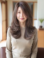 アルトリスト(Altruist Aging×HAIR&SPA)&nbsp;★ダークアッシュ大人ガーリーボブ着物ミディアムレイヤーカット