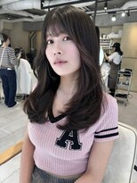 ティア(Tia.) 縮毛矯正/髪質改善トリートメント/ミディアムヘア/グレージュ