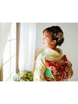 《早朝時間も受付OK◎》ヘアセット、着付け、撮影まで◎トレンドを取り入れたスタイルで大切なひとときを♪