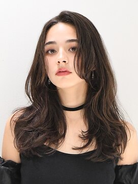 アース 三木店(HAIR & MAKE EARTH) 【艶感★シースルーバング】韓国 髪型 大人可愛いウェーブ巻き髪