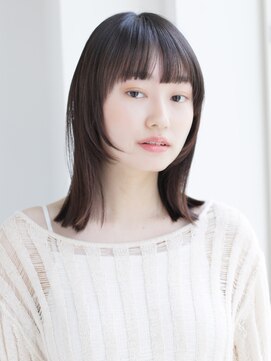 コレクティブワーク 表参道 渋谷(COLLECTIVE WORK) 【中野葵穂】外はねミディ 顔まわりレイヤー 髪質改善カラー