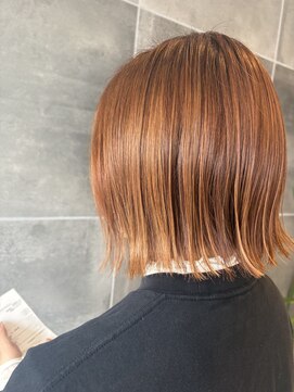 美容室 アイディー i-dee オレンジカラー