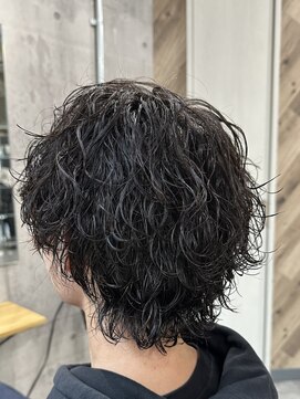 ビカムメンズヘアー 栄店(become men's hair) 波巻きウルフ/名古屋波巻きウルフ/名古屋波巻きパーマ