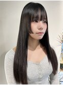 髪質改善縮毛矯正×顔周りデザイン×ワイドバング