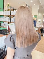 ジップ 浜田店(zip)&nbsp;ミルクティーベージュ×20代韓国風ヘアー