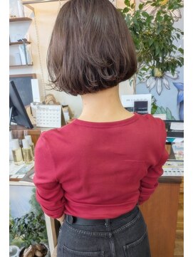 バンビ プライベート サロン(Bambi private salon) オリーブベージュカラー*襟足ギリギリミニボブ＊Bambi松平愛