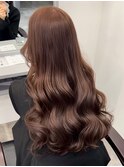 クラゲヘアー/小顔に見せるヘア/ココアベージュ/栄