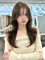 グロー オオミヤ アネックス 大宮(GLROW OMIYA ANNEX) ★レイヤーカット ブリーチなしダブルカラー ベージュ