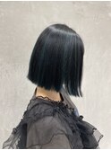 切りっぱなしボブ×アンブレラカラー