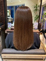 ヘアリゾート粋 ティガ 池袋店(tiga)&nbsp;艶髪/ブラウンベージュ/髪質改善/セミロング