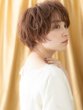 カバーヘア ブリス 川口(COVER HAIR bliss) コーラルベージュ大人ガーリー小顔マッシュパーマX川口20代30代