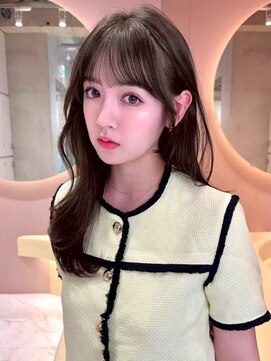グロー 大宮(GLROW) オリーブグレージュ　顔周りカット　レイヤーカット